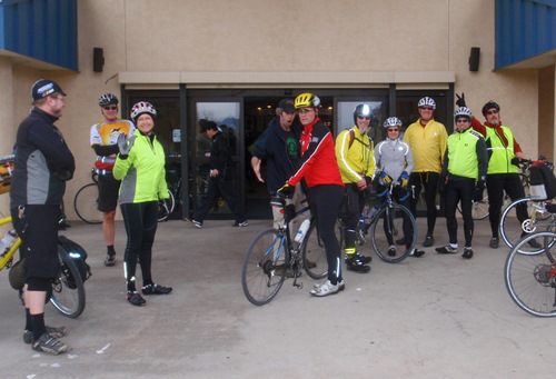 Colorado Springs Cycling Club at Criterium Cycles, Colorado Springs, Colorado.